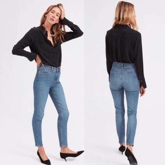 Everlane The High Rise Skinny Jean Ankle Length Sz 23 - Picture 1 of 7